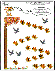 okul öncesi sayılar örüntü çalışma sayfalar-